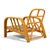 Ficks Reed Three Strand Rattan "Angles" Lounge Chair For Sale In Chicago - Image 6 of 9