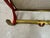 Vintage Brass and Red Lacquer Coat Rack, 1950s For Sale - Image 3 of 10