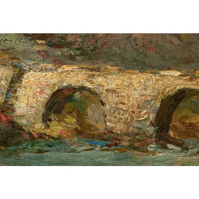 Late 19th Century Maxime Emile Louis Maufra Attributed (French, 1861-1918) Oil on Canvas, Country Landscape For Sale - Image 5 of 7