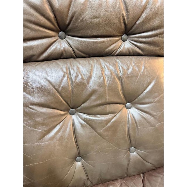 1970s Norwegian Leather Lounge Chair Set from Rykken & Co, 1970s For Sale - Image 5 of 11