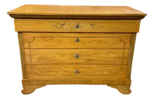 French Charles X Commode With Silver Inlay