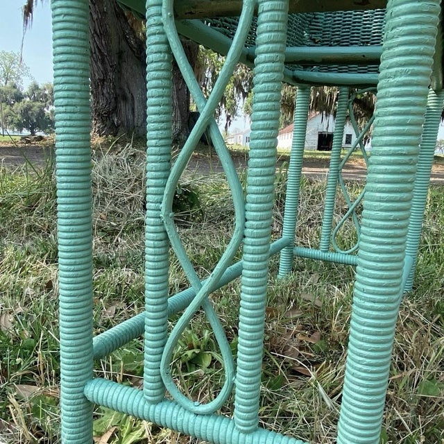 1930s Attributed to Heywood Wakefield Wicker Planter Box For Sale - Image 9 of 10