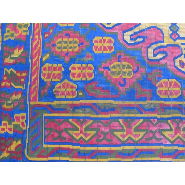 19th c. French hand-painted gouache on paper textile design. These patterns were for jacquard woven fabrics and are...