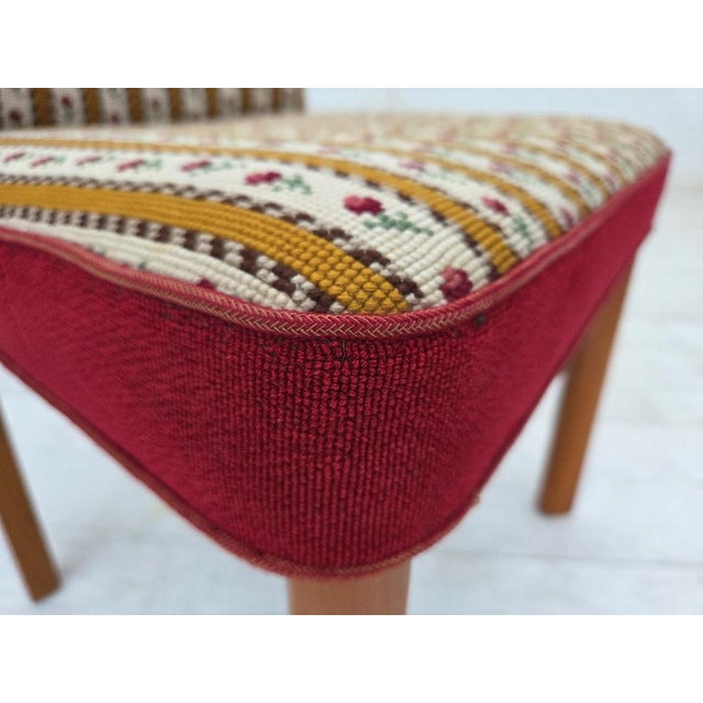 Beige Set of Danish Easy Chairs in Woven Wool, 1960s For Sale - Image 8 of 17