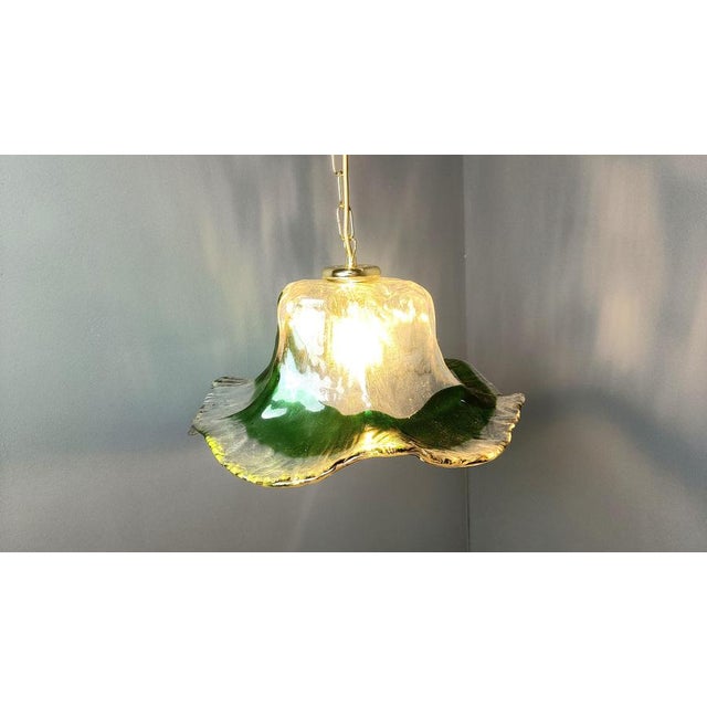 Vintage Murano Glass Pendant Light from Mazzega, 1960s For Sale - Image 11 of 12