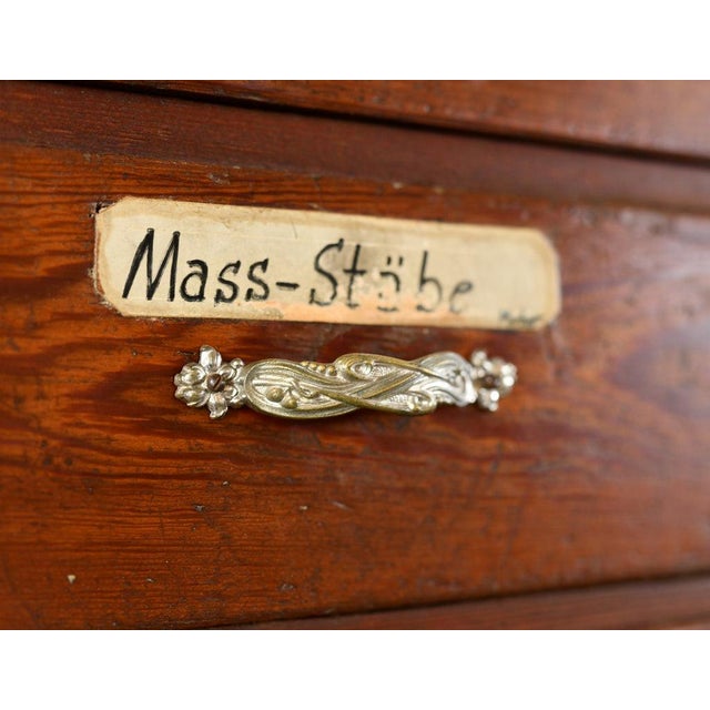 Wood Art Nouveau Ironmongers Drawers, 1890s For Sale - Image 7 of 12