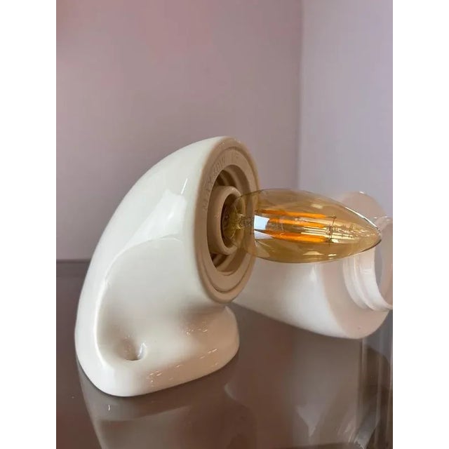 Model 6035 Wall Lamp in White by Sigvard Bernadotte for Ifö For Sale - Image 6 of 10