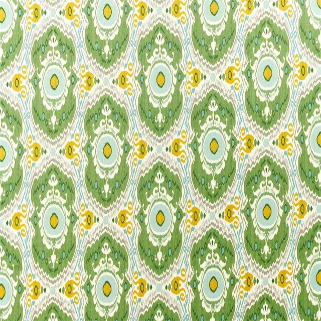 Sanderson Niyali Fabric in Nettle/Sumac For Sale