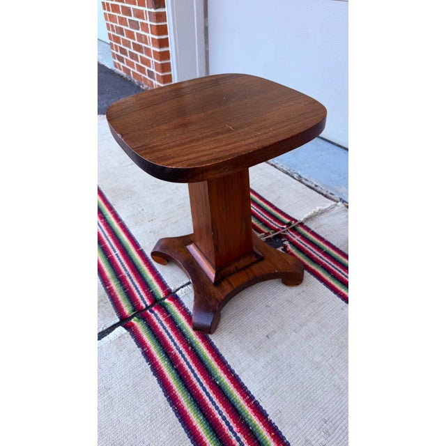 Wood Vintage Mahogany Empire Revival Jardinière Stand, Circa 1920-1930 For Sale - Image 7 of 12