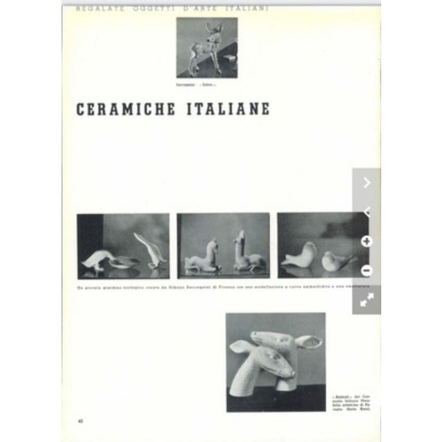 Airbrushed Ceramic Decorative Ducks by Ugo Zaccagnini, 1950s, Set of 2 For Sale - Image 6 of 7