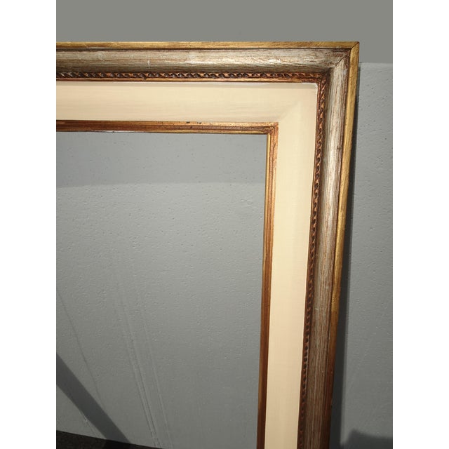 Large Tall 54"Hx31 Vintage French Country Gold Ornate Picture Frame For Sale In Los Angeles - Image 6 of 14