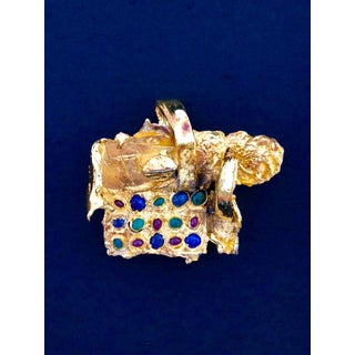 Igael Tumarkin, Gold Gilt Bronze Sculpture Brooch Art Israeli Tumarkin Abstract Surrealist, c.1960s-1970s For Sale