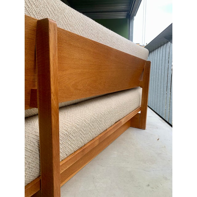 Brown Mid-Century Brutalist Sofa in the style of Pierre Chapo, 1960s For Sale - Image 8 of 18