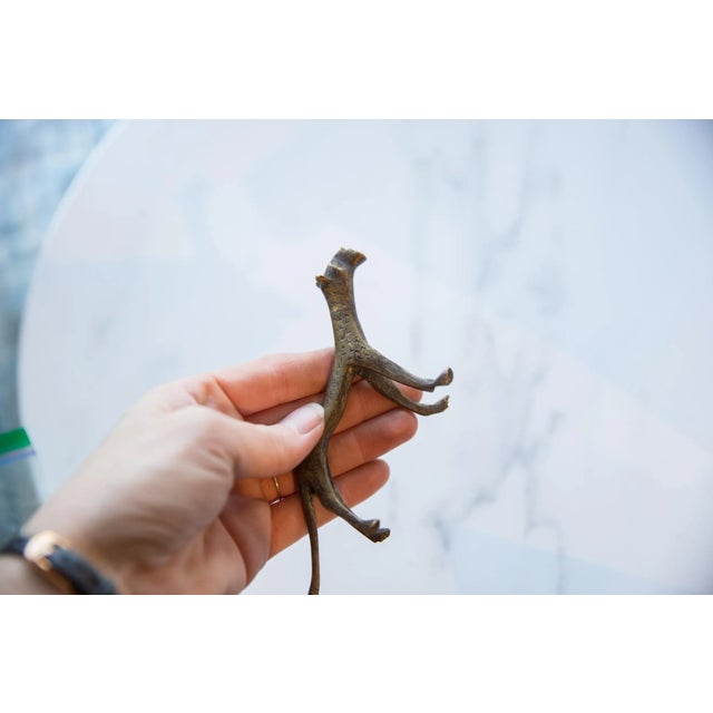 Tribal Vintage African Bronze Cheetah For Sale - Image 3 of 7