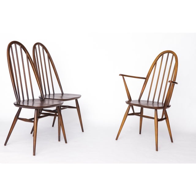 Ercol Windsor Dining Chairs by Lucian Ercolani for Ercol, 1960s, Set of 6 For Sale - Image 4 of 10