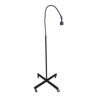 1980s Dazor 6500a Halogen 20w Pivot Weighted Base Flexible Gooseneck Exam Floor Light For Sale