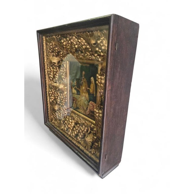 Orthodox Icon, 19th Century, Paint on Panel, Framed For Sale - Image 4 of 12