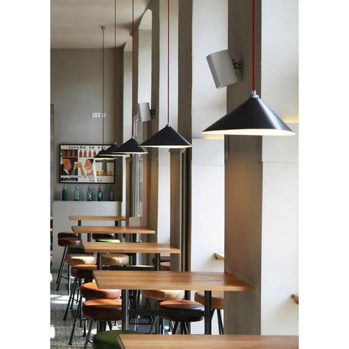 Emily II Pendant in Steel with Dark Bronze Finish by Moss Objects For Sale - Image 11 of 12