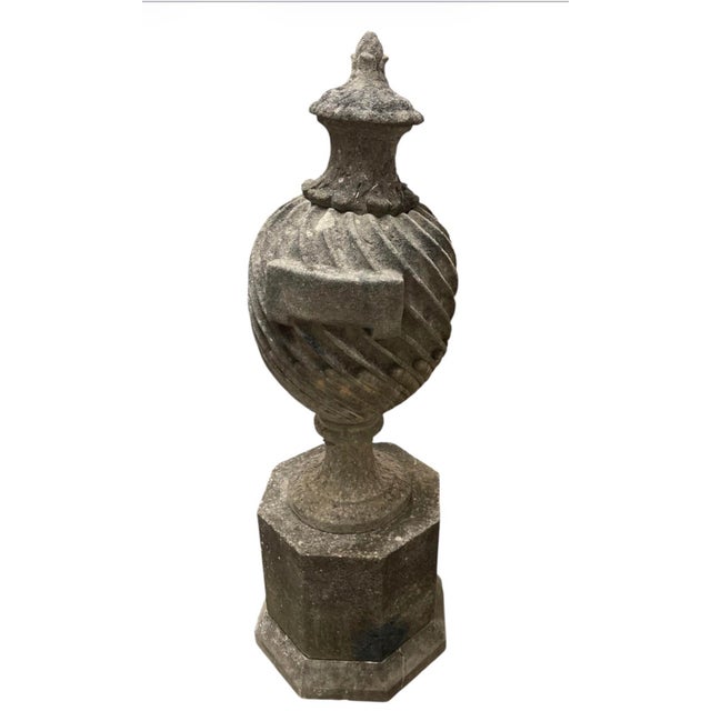 This elegant, architectural garden finial features a sophisticated spiral-fluted design that embodies the timeless appeal...