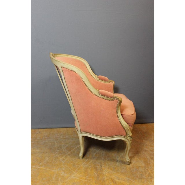 Set of Louis XV Style Bergeres in Painted Beech, 1900s For Sale - Image 8 of 13