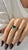 2010s Natural Tourmaline Diamond Ring Size 7 14k W Gold 8.5 TCW Certified For Sale - Image 5 of 16