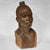 This exquisite bust by African artist Abraham Chikumbirike is carved from dense ironwood. The finely detailed likeness of...