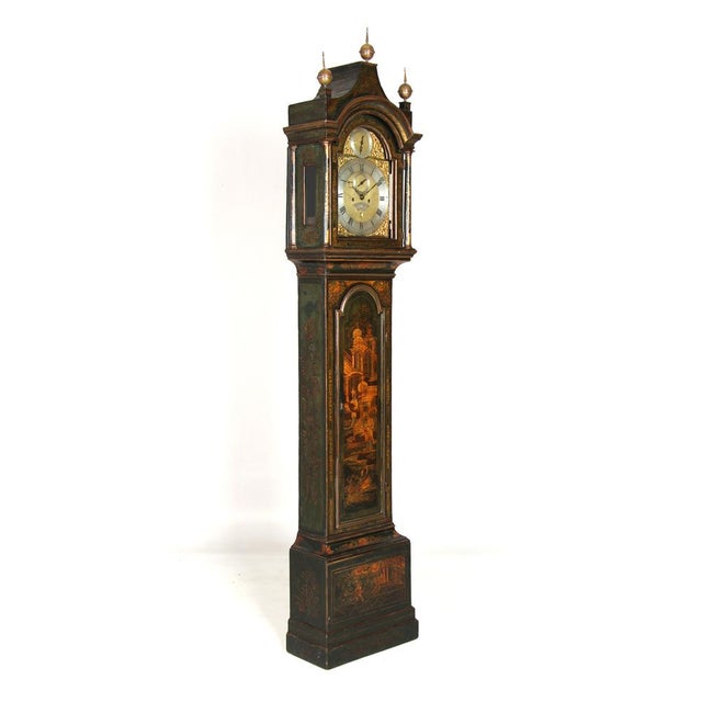 Chinoiserie Longcase Clock, 1750s For Sale - Image 6 of 14