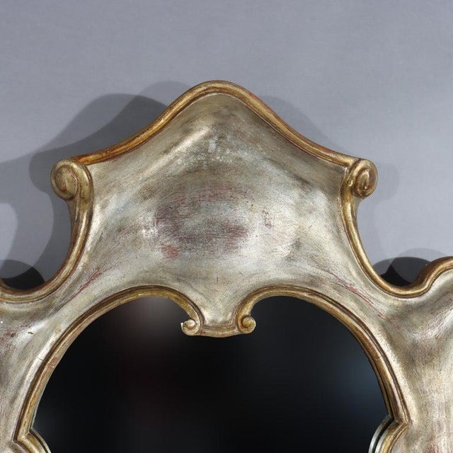 Vintage French Art Nouveau Gilt Wood Mirror 20thC Measures - 54 3/4" x 29" x 2 1/2"