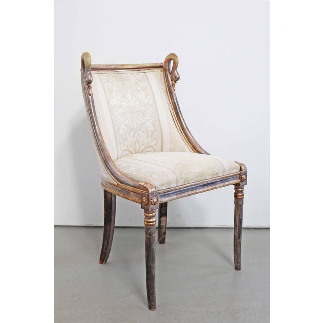 French Empire Style Swan Chair, 1980s For Sale - Image 12 of 12