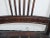 Wood Vintage Carved Rustic Farmhouse Wood Side Chair W Leather Seat For Sale - Image 7 of 11