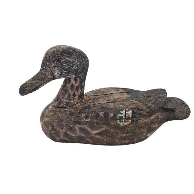 20th Century Wooden Duck Hunting Decoy, 1890s For Sale - Image 10 of 10