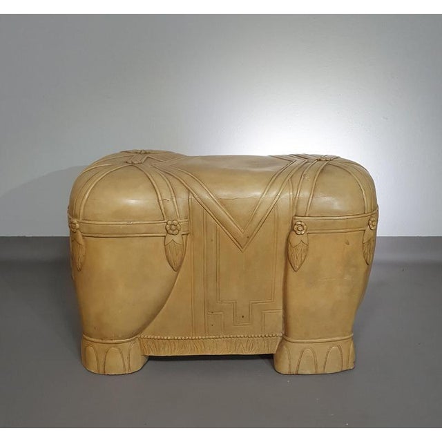 Decorative Wood and Resin Elephant from Form Table For Sale - Image 10 of 18