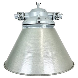 Industrial Explosion Proof Lamp with Aluminium Shade from Elektrosvit, 1970s For Sale