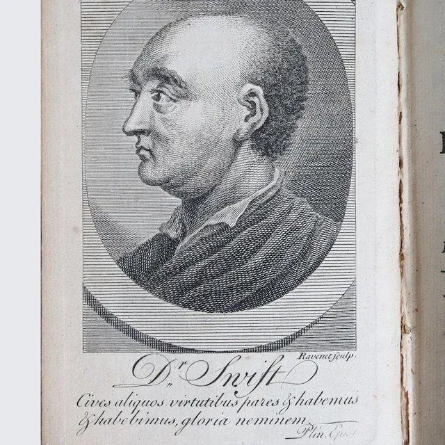 Mid 18th Century Remarks on the Life & Writings of Dr. Jonathan Swift by John Boyle Leather Book For Sale - Image 4 of 8