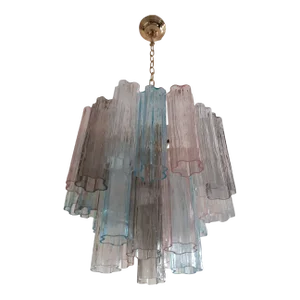 Contemporary Murano Glass "Tronchi" Multicolors Sputnik Chandelier