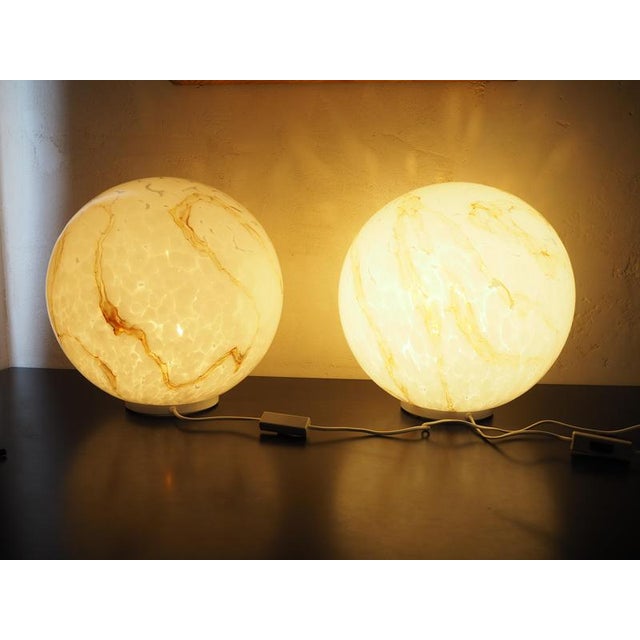 Mid-Century Glass Table Lamp, Czechoslovakia, 1980 For Sale - Image 10 of 15