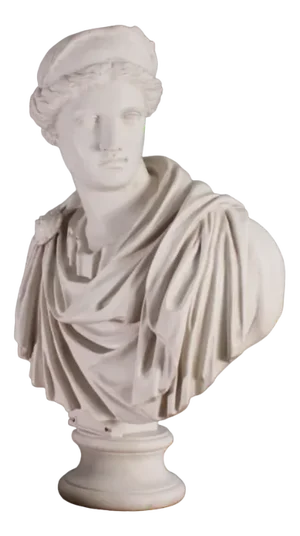 Vintage Marble Bust of Roman Empress in a Toga, 1980s