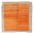 Squared Size Vintage Tulu With Minimalist Design Rug in Solid Orange and Taupe For Sale