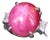 Late 20th Century 14.26 Natural Double Star Ruby & 0.38ct Diamond Platinum Ring Size 5.75 For Sale