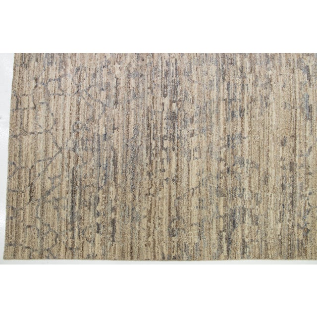 Beige Modern Wool Rug Oversize With Allover Abstract Motif For Sale In New York - Image 6 of 8