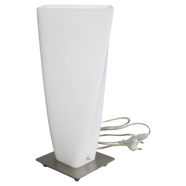 Italian Glass Table Lamp from Panzeri, 1990s For Sale - Image 10 of 10