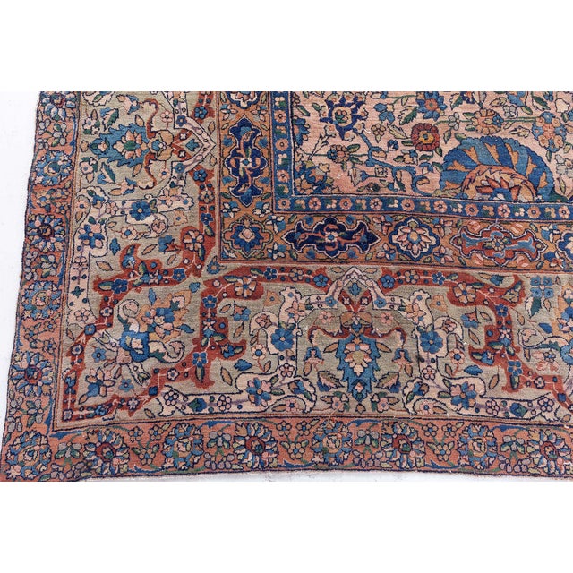Antique Persian Kirman Rug For Sale - Image 4 of 6