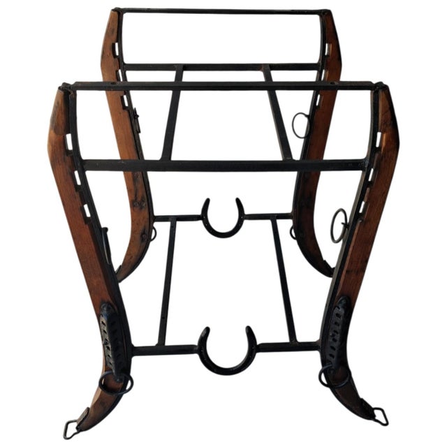 1920s High-End Sporting Heritage- Mid-Century Modern Jacques Adnet for Hermès-Inspired Equestrian Table. For Sale - Image 4 of 12
