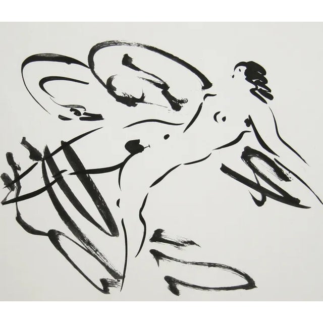 Artist: Reuben Nakian, American (1897 - 1986) Title: Leda and the Swan - 4 Medium: Etching and Chine Colle, signed and...