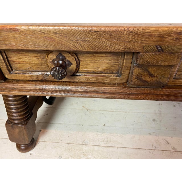 Antique Spanish Coffee Table with Solomonic Legs For Sale - Image 6 of 18