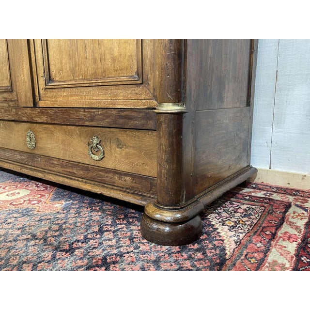 Antique Empire Style Oak Wardrobe, 1800s For Sale - Image 16 of 18