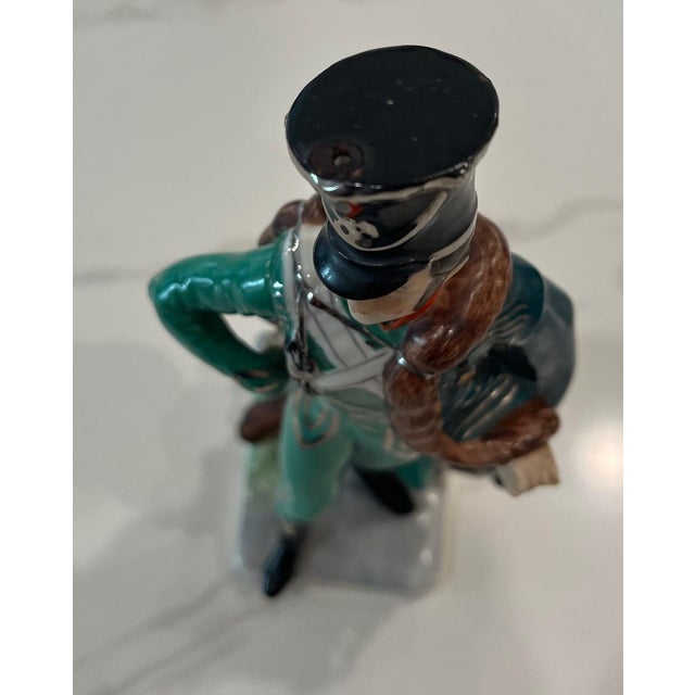 Realism Vintage Ernst Bohne & Sohne German Porcelain Figurine of French Soldier For Sale - Image 3 of 14