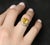 Late 20th Century Gia Yellow Sapphire & 0.48ct Diamond Platinum Ring 7.5g Size 6 For Sale - Image 18 of 18