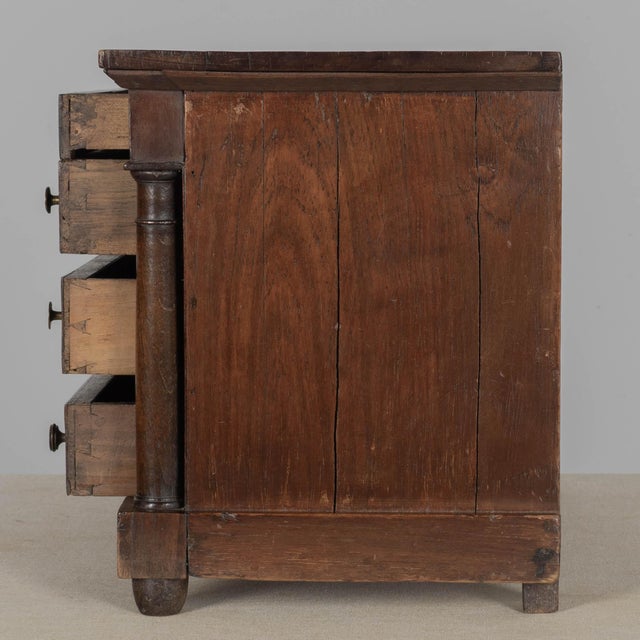 19th Century French Empire Miniature Commode, Walnut, Circa 1800-1820 For Sale In Orlando - Image 6 of 9