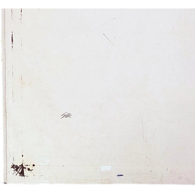 Unique oil painted silkscreen on canvas. Hand signed 'SAK' on verso by Steve Kaufman. Canvas image size 47 x 47 inches....